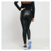 Legíny Urban Classics Ladies Faux Leather High Waist Leggings Black