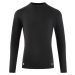 Spodné tričko pre dospelých na futbal Keepcomfort 100 s dlhými rukávmi čierne