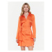 Guess Košeľové šaty Alya W2BK83 WF1T2 Oranžová Regular Fit