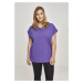 Women's ultraviolet T-shirt with extended shoulder