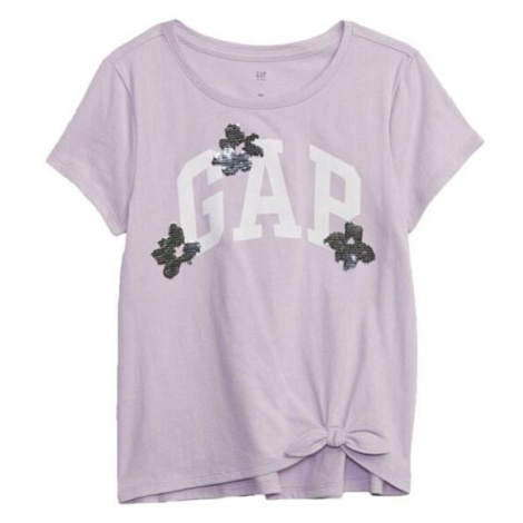 GAP V-FEB SS ELV LOGO Dievčenské tričko, fialová, veľkosť
