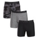 3PACK pánske boxerky Under Armour viacfarebné (1383879 001)