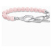 Thomas Sabo A2134-035-9-L19V Silver náramek with pink beads