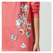 Pyžamové tričko s dlhými rukávmi, stredová potlač motýľov