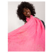 Pink women's viscose scarf