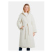 Creamy Women's Quilted Winter Coat Desigual Granollers - Women