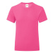 Pink Girls' T-shirt Iconic Fruit of the Loom