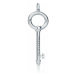 Tiffany & Co. Štýlový prívesok v tvare kľúča + originálne balenie