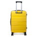 Žltý prémiový plastový kufor &quot;Royal&quot; s TSA zámkom - veľ. M