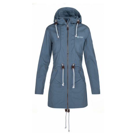 Kilpi PAU-W Dámsky jesenný kabát NL0081KI Modrá