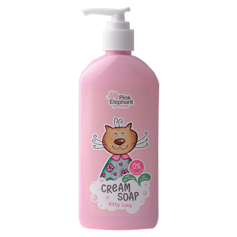 Krémové tekuté mydlo pre deti Pink Elephant Cream Soap Kitty Lucy - 250 ml