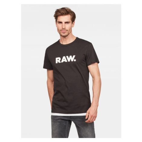 G-Star Raw Tričko Holorn D08512-8415 Čierna Regular Fit