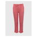 Ružové dievčenské nohavice s pružným pásom GAP