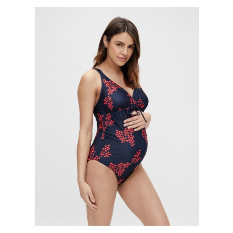 Red-Blue Flowered One Piece Pregnancy Swimwear Mama.licious New Rus - Women