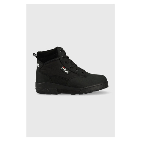 Členkové topánky Fila Grunge Ii pánske, čierna farba