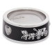 Coach Prsteň Enamel Horse & Carriage Band Ring 37479034RHO003 Strieborná