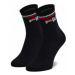 Fila Súprava 3 párov vysokých ponožiek unisex Calza Quarter F9398 Čierna
