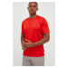 Športové tričko Jack Wolfskin Tech červená farba, jednofarebné