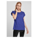 Women's T-shirt with extended shoulder blue-purple