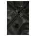 Bunda Karl Lagerfeld Recycled Leather Zip Jacket Black