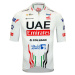 PISSEI Cyklistický dres s krátkym rukávom - UAE TEAM EMIRATES 24 - biela/červená/čierna