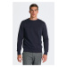 MIKINA GANT EMBOSSED SWEAT C-NECK EVENING BLUE