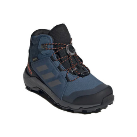 Chlapčenská členková turistická obuv ADIDAS Terrex Mid GTX Jr wonder steel grey three impact ora