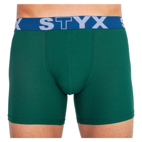 Men's boxers Styx long sports rubber dark green