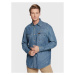 Wrangler džínsová košeľa LEON BRIDGES W5M0CX31O 112328528 Modrá Regular Fit