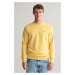 MIKINA GANT REG SHIELD C-NECK SWEAT PARCHMENT YELLOW