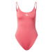 Calvin Klein Swimwear Jednodielne plavky  ružová / biela