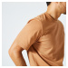 Pánske tričko 500 na fitness hnedé