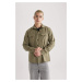 DEFACTO Regular Fit Cotton Long Sleeve Shirt Jacket