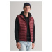 VESTA GANT LIGHT DOWN VEST WINE RED