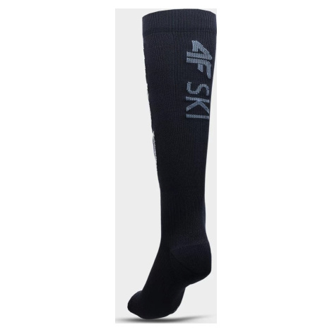 Pánske lyžiarske ponožky 4F AW22UFSOM030 tmavo modré Modrá 43-46