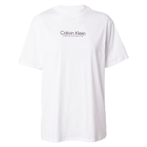 Calvin Klein Tričko 'COORDINATES'  čierna / biela