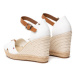 Tommy Hilfiger Espadrilky Basic Opened Toe High Wedge FW0FW04784 Biela