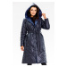 Awama Woman's Coat A686 Navy Blue