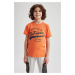 DEFACTO Boy Regular Fit Crew Neck Printed Short Sleeve T-Shirt