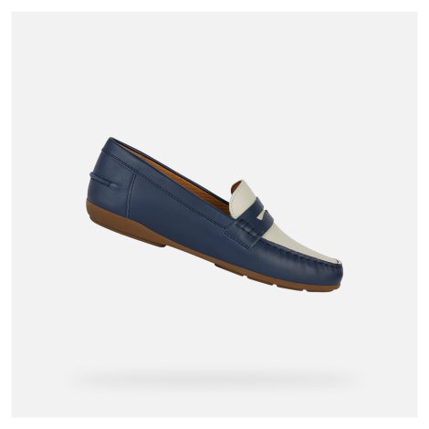 Dark blue women's moccasins Geox Annytah Moc - Women's