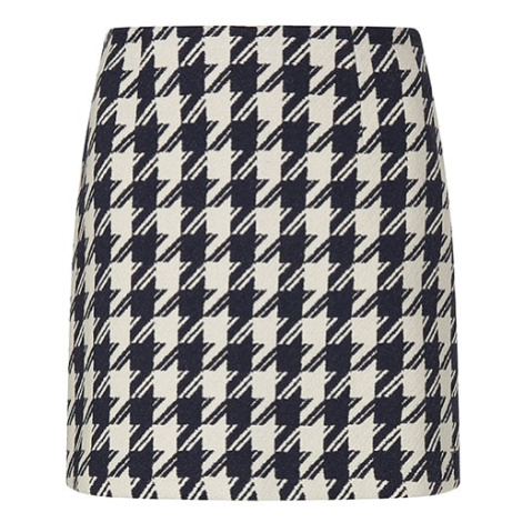 Tommy Hilfiger Sukňa - WOOL BLEND HOUNDST SHORT SKIRT vzorovaná