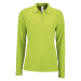 SOĽS Perfect Lsl Women Dámske polo tričko dlhý rukáv SL02083 Apple green