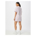 Nike Sportswear Šaty  pastelovo fialová / biela / strieborná