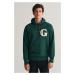 MIKINA GANT G GRAPHIC HOODIE TARTAN GREEN