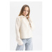 DEFACTO Girl&#39;s Half Zipper Sweater