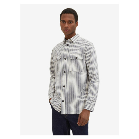 Grey Men's Striped Shirt Tom Tailor - Men