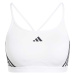 adidas AEROREACT TRAINING LIGHT-SUPPORT 3-STRIPES BRA Dámska športová podprsenka, biela, veľkosť