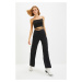 Trendyol Black Belted Wide Leg Trousers