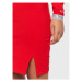 Tommy Jeans Každodenné šaty Logo DW0DW15007 Červená Slim Fit