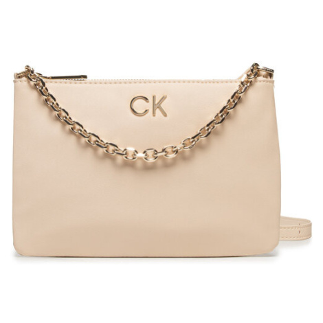 Calvin Klein Kabelka Re-Lock Ew Crossbody W Chain K60K609115 Béžová